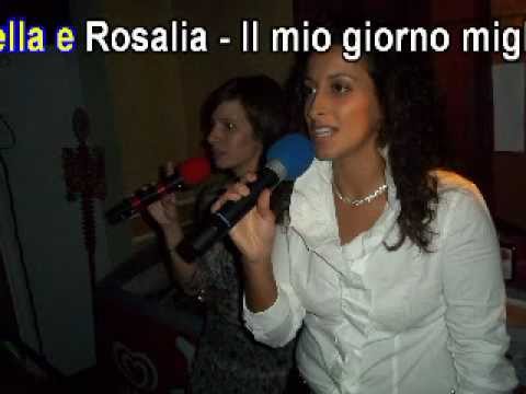 Caronia • Gisella e Rosalia cantano Il mio giorno migliore - Davidù Karaoke Cefalù