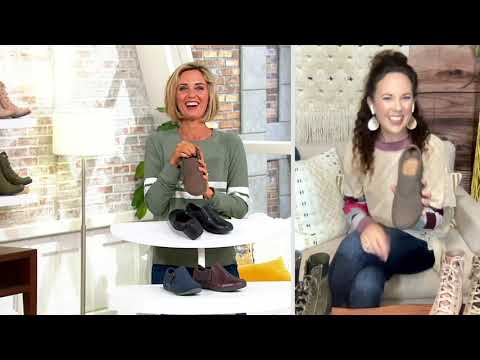 Earth Origins Leather Side-Zipper Slip-Ons - Padma on QVC