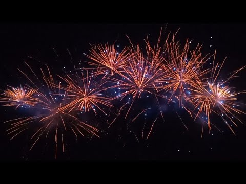 NOWOŚĆ Wyrzutnia XB3040 Gold Wave Palm Blue Pistil Triplex Fajerwerki