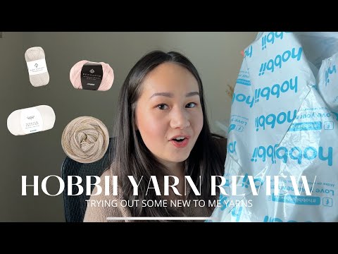 Hobbii yarn review and first impressions | I already started a sweater with one of the yarns!