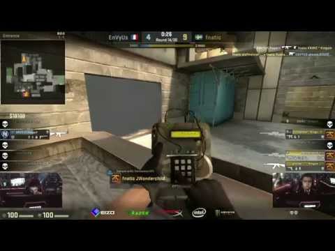 Fnatic vs EnVyUs on de_cache @ Dreamhack Tours 2015 Grand Finals (CS:GO FNC vs nV) Game 3