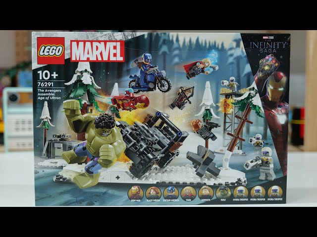Vídeo relacionado con LEGO Marvel Vengadores Reunidos: Era de Ultrón Juguete de Construcción con 8 Minifiguras Inc. Thor, Hulk, Capitán América, Iron Man y Viuda Negra, Regalo para Niños y Niñas de 10 Años o Más 76291