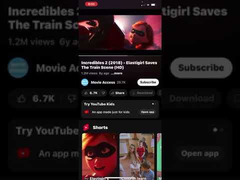 Reversed version of Elastigirl saving the train from the Incredible 2 movie.