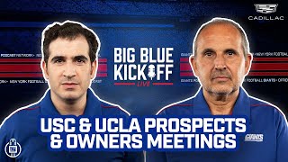 USC & UCLA Owners Meetings | Big Blue Kickoff Live | New York Giants