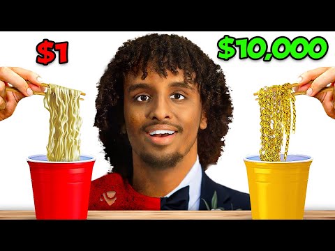 Eating Cheap Vs Expensive Food Challenge