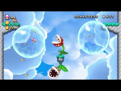 CLOUDY WITH A CHANCE OF BUBBLES! | New Super Mario Bros. U Deluxe (Part 14)