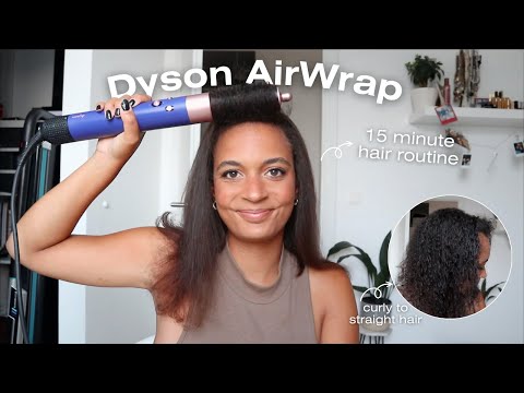 My 15-Minute Dyson AirWrap Hair Routine for Perfectly Styled, Naturally Curly Hair | At-Home Blowout