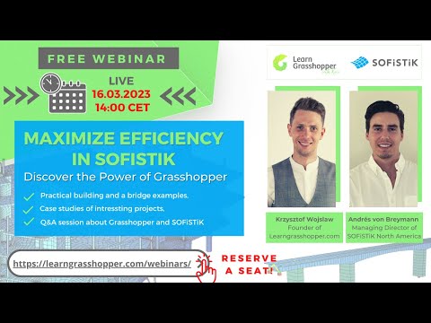 MAXIMIZE EFFICIENCY IN SOFISTIK MODELING 📈: DISCOVER THE POWER OF GRASSHOPPER LINK