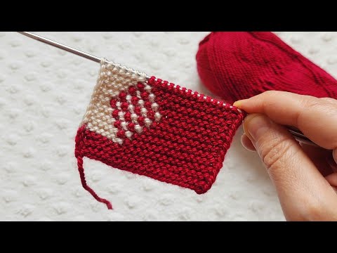 Two-needle seamless slipper pattern