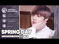 BTS Spring Day Line Distribution Lyrics Color Coded PATREON REQUESTED