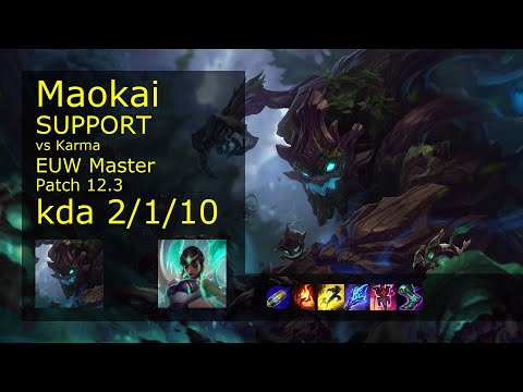 Rank 1 EUW Maokai: Support vs Karma