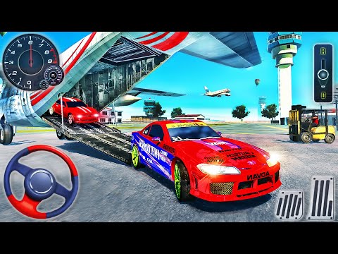 Airplane Pilot Car Transporter Simulator - Cargo Multi Trailer Transport Drive - Android GamePlay #2