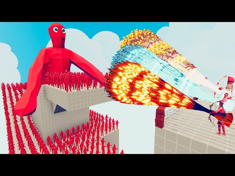 100x FIRE ZOMBIES + 2x GIANT vs 3x EVERY GOD - Totally Accurate Battle Simulator TABS