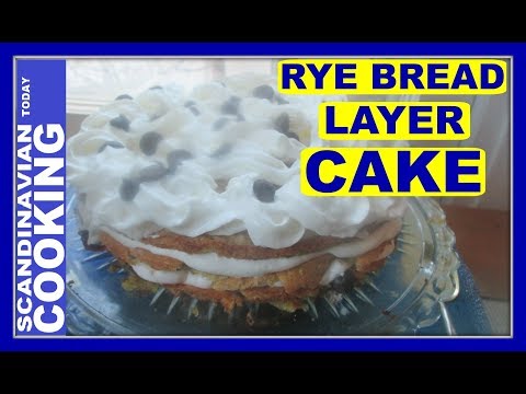 Rye Bread Layer Cake Recipe ♥ Rugbrødslagkage
