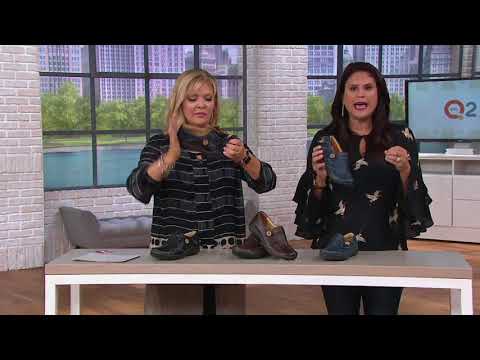 Clarks Unstructured Leather Slip-on Shoes - Un.Loop on QVC