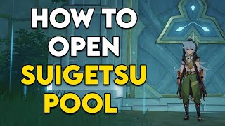 How to open the Umigozen Mansion at Suigetsu Pool in Genshin Impact