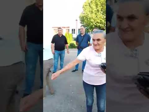 Sa narodom na gradskom trgu u Srpcu