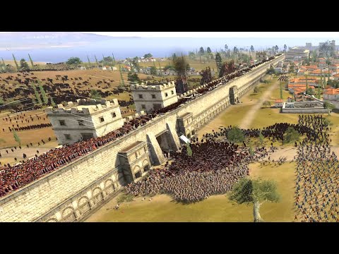 MASSIVE ROMAN SIEGE OF ATHENS - Total War ROME 2