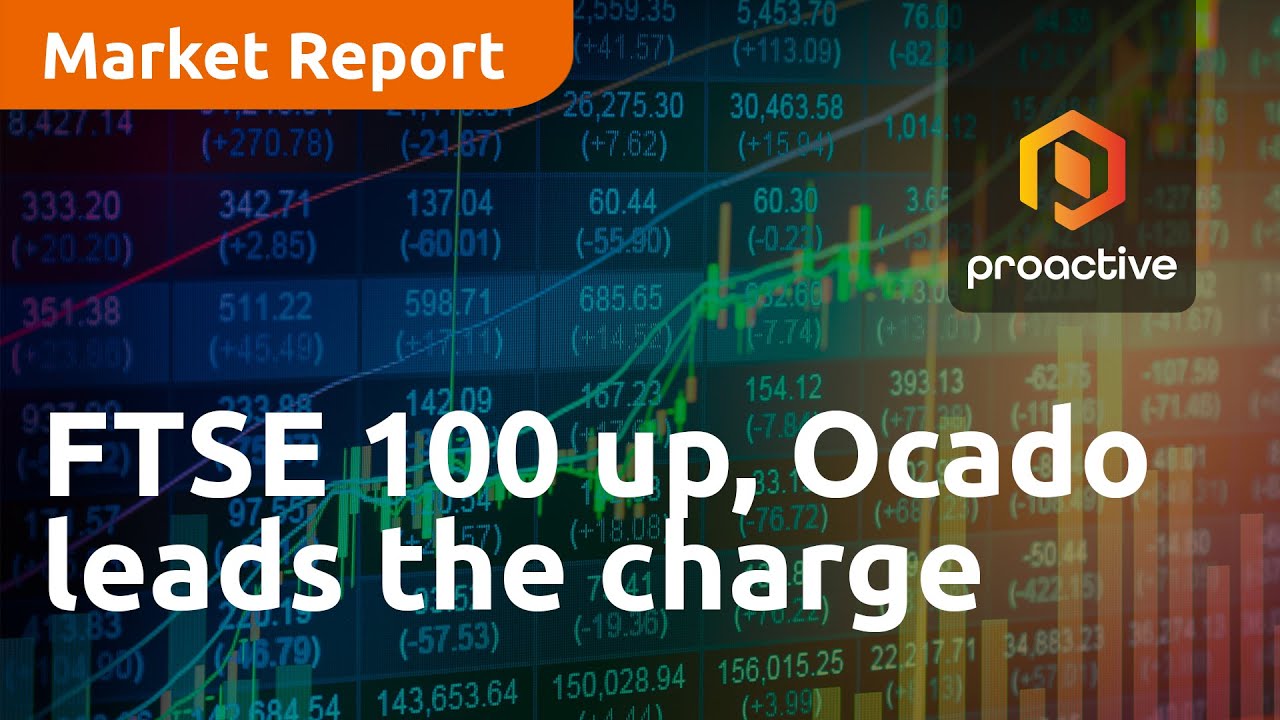 FTSE 100 up, Ocado leads the charge - Market Report