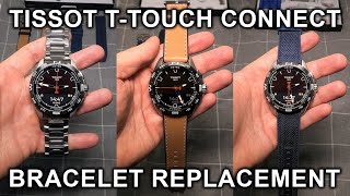 Tissot T-Touch Connect Solar. How To Remove And Install The Bracelet And Quick Release Straps?