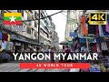 Yangon 4k Walk Myanmar 4K Morning Walking Tour Oct 2024