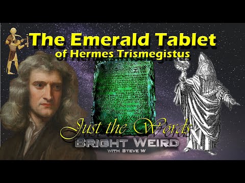 The Emerald Tablet of Hermes Trismegistus