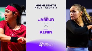 Теннис Ons Jabeur vs. Sofia Kenin | 2024 Rome Round 2 | WTA Match Highlights