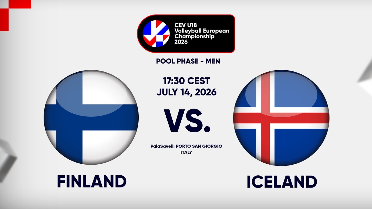 Full Match | Finland vs. Iceland | CEV U18 Volleyball European Championship 2026 | Men