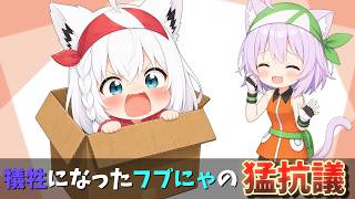 【ホロライブ】おかゆんの配信に酔っ払いフブにゃが参戦！？