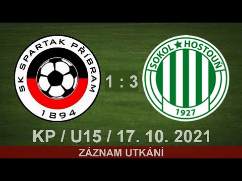 Spartak Příbram - Sokol Hostouň 1:3  / KP / U15 /17. 10. 2021 záznam utkání