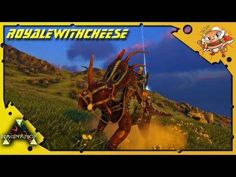 Taming Styracosaurus With Phlinger - ARK: RAGNAROK [DLC GAMEPLAY E63]