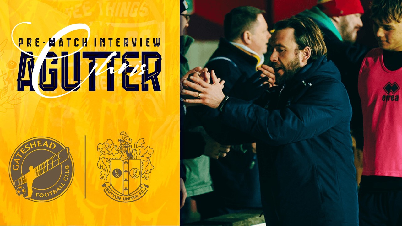 Watch: Chris Agutter Previews Gateshead Trip | Pre-Match Interview