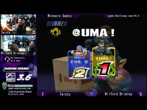 SG at GU 16.4 WS - Twisty (Wario) vs Brimley (Snake)