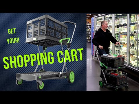 Amazing Multi Use Foldable Shopping Cart Trolly With Wheels!