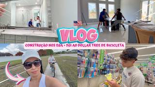 FUI EM UM TRABALHO DO OSEIAS E NA LOJA DOLLAR TREE DE BICILETA!