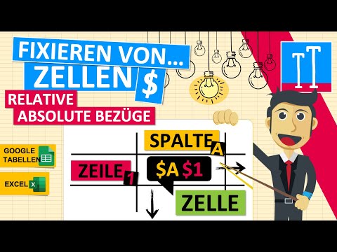 Zellen fixieren in Excel & Google Tabellen // Tutorial