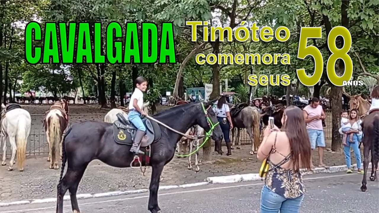 Cavalgada pelas ruas de Timóteo - MG