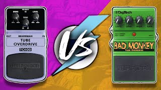Video thumbnail for Best budget screamer?! Digitech Bad Monkey Vs Behringer Tube Overdrive TO100 by Budget Pedal Chap