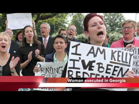 Kelly Renee Gissendaner executed in Georgia, singing Amazing Grace