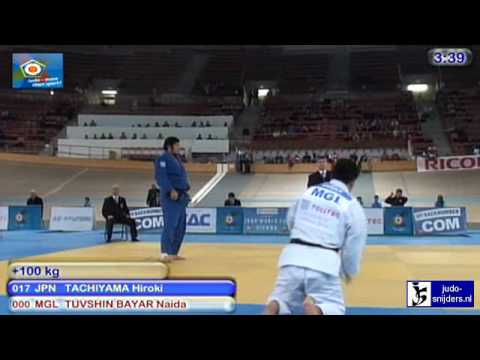Judo 2010 World Cup Men Vienna: Hiroki Tachiyama (JPN) - Naidan Tushin Bayar (MGL) [+100kg]