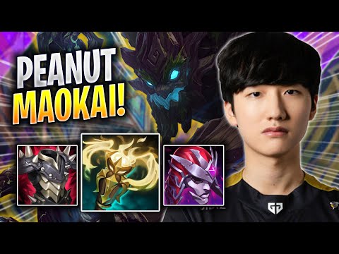 PEANUT IS A BEAST WITH MAOKAI! - GEN Peanut Plays Maokai JUNGLE vs Wukong! | Season 2023