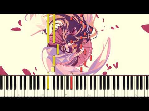 [Easy Piano] EoSD Title Screen | A Dream That is More Scarlet Than Red