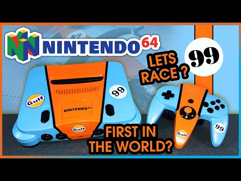 Restoring NINTENDO 64 Custom GULF edition  ( Racing Livery Tribute )