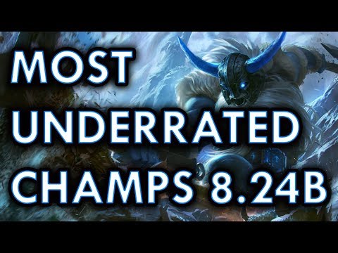 Most Underrated / Sleeper OP Champs Patch 8.24B Pre Season 9