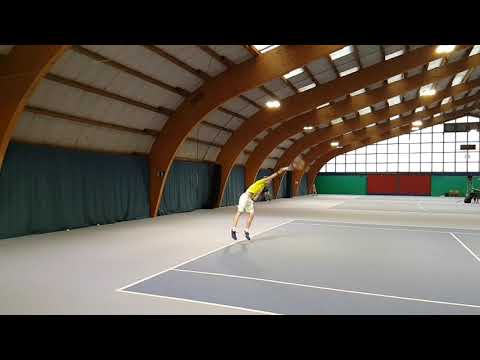 Jonas Schaer (*2000 / SUI) - Winning 1st service & FH combo - January 2018