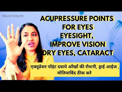 ACUPRESSURE FOR EYES, EYESIGHT, CATARACT, IMPROVED VISION PART 2| NATURAL LIVING DRX