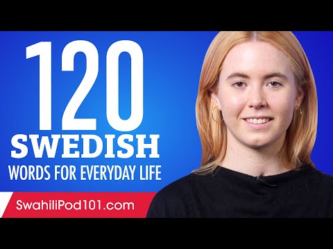 120 Swedish Words for Everyday Life - Basic Vocabulary #6