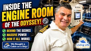 Inside the Engine Room of the Villa Vie Odyssey ⚙️ Guided by Chief Engineer Iskren