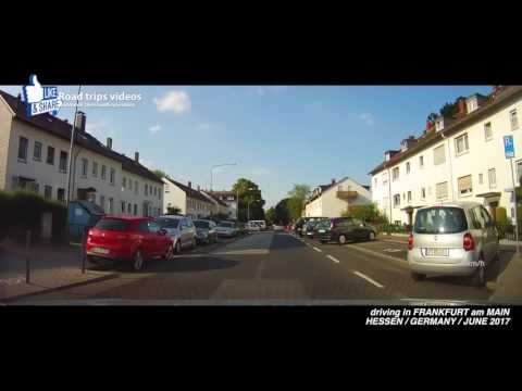 ROAD TRIP: driving in and around FRANKFURT am MAIN / HESSEN / GERMANY / JUNE 2017