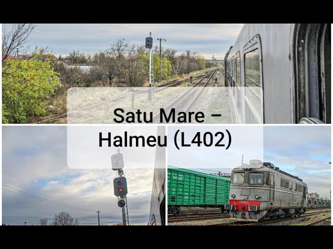 Calatorie feroviara/Railway trip on the 402 line Satu Mare - Halmeu - Satu Mare - 2020